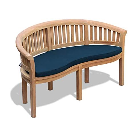 Jati Wimbledon Teak Garden Bench with Cushion Cover