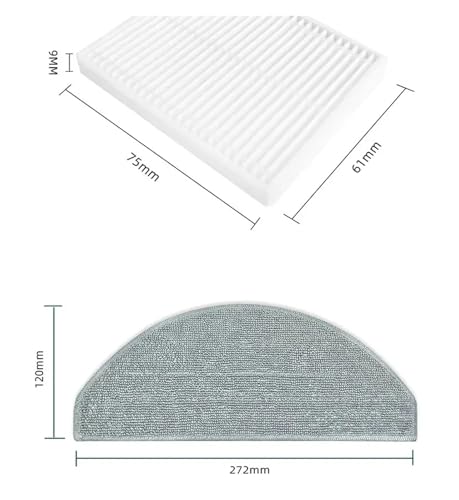 Filtre pour brosse latérale Xiaomi E10 E12 pour résoudre les pertes d'aspiration
