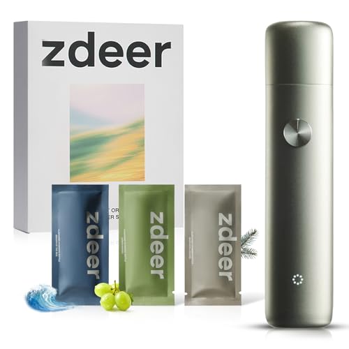 ZDEER Smart Electric Oral Spray - Probiotic Mouth Spray Fresh Breath, Alcohol Free Breath Spray for Bad Breath, Rechargeable, Travel Size, Various Flavors with 3 Flavors Cartridges