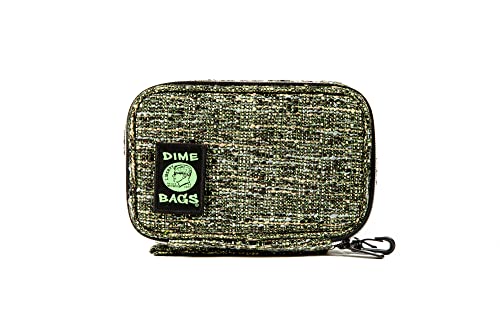 DIME BAGS Pod Padded Travel Case with Key Chain Clip | Protective Hemp Pouch with Padded Interior (7 Inch, Timber)