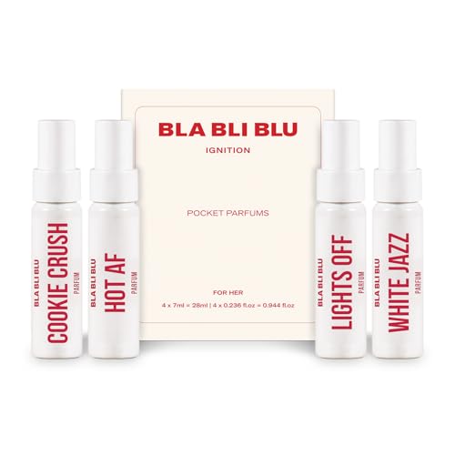Image of BLABLIBLU IGNITION Travel Pocket Parfum Trial Set for Woman|4x7ml|Long-Lasting Parfum Fragrances - better than EDP, EDT & EDC|Perfume For Woman|