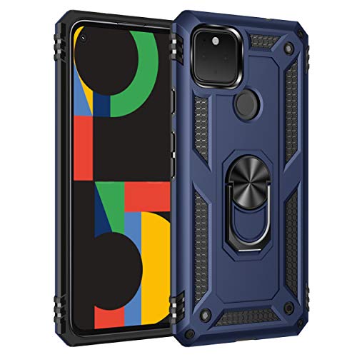 Pelanty for Pixel 4A 5G 6.2'' ケースリング for Google Pixel4A 5g 背面カバー 人気TPU+PC アーマーカバー 360°回転 車載ホルダー対応 耐衝撃 横置きスタンド機能 グーグル ピクセル4a 5g ス