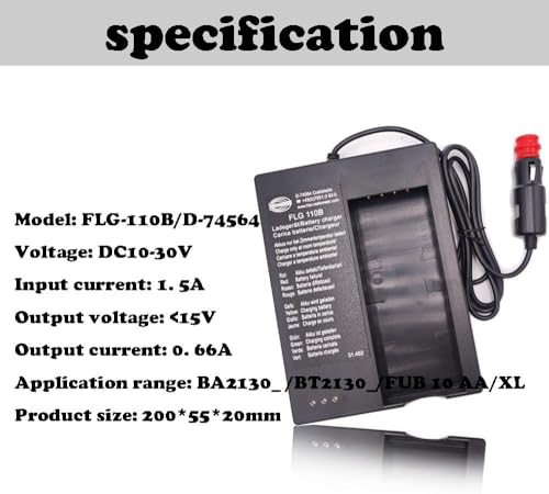 <- 1 Pack -> 6V 2100mAh BA213020 Battery Charger for HBC Battery Charger FLG-110B D-74564 for FUB10AA/BA214061/BA213020/BA213030 Battery