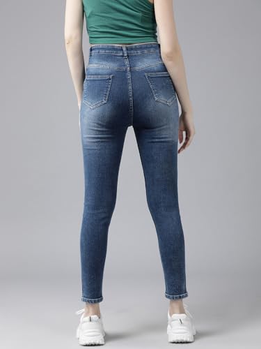 Image of GUTI Womens High Rise Crop Length Jeans()