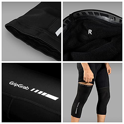 GripGrab Classic Fahrrad Knielinge Rutschfeste Warme Thermo Radsport Rennrad Gravel MTB Kniewärmer Cycling Knee Warmers - Image 4
