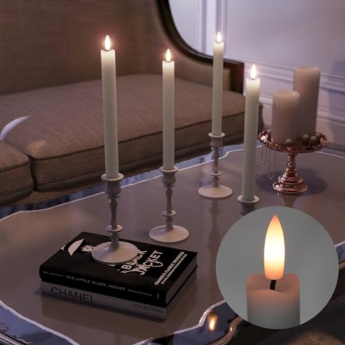 Patiphan SN00116 Rechargeable Flameless Taper Candles With Charging Station thumb #4