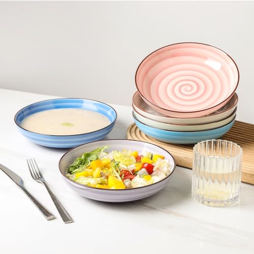 Grand bol à pâtes céramique KitchenTour micro-ondes lave-vaisselle 6pcs - 4