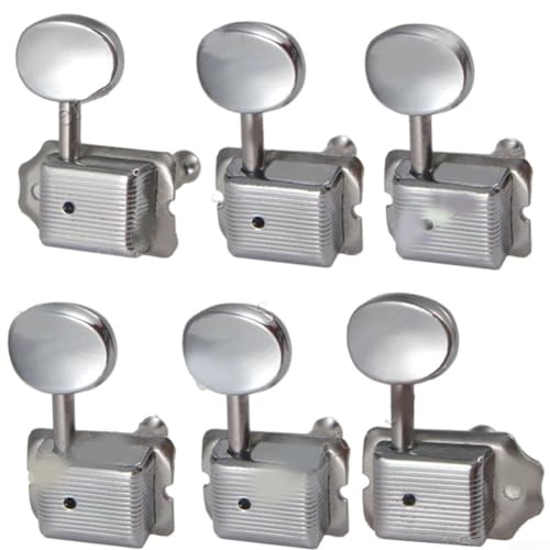 HEIBTENY Mécaniques de guitare pour les amateurs de guitare électrique Têtes de machine d’accordage en argent Guitare St E (Argent) - Les Beatles, Paul McCartney, John Lennon, RIngo Starr, George Harrison HEIBTENY Mécaniques de guitare pour les amateurs de guitare électrique Têtes de machine d'accordage en argent Guitare St E (Argent)