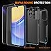 Ezanmull for Samsung Galaxy A15 5G Phone Case, [15 FT Military Grade Drop Protection] [Glass Screen Protector + Camera Lens Protector] Non-Slip Shockproof Case for Samsung Galaxy A15 5G (Black)