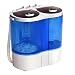 Giantex 15.4lbs Portable Mini Washing Machine Gravity Drain Compact Twin Tub Washer Spinner, Ideal for Dorms, Apartments, RVs, Camping