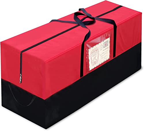 EYQ Premium Aufbewahrungstasche für bis zu 230cm hohe künstliche Weihnachtsbäume, langlebige, verstärkte Griffe und Doppelreißverschluss, Urlaubstasche aus reißfestem 600D Oxford Cover