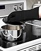 All-Clad Silicone Oven Mitts: Heat Resistant up to 500 Degrees - 100% Cotton & Silicone, 14"x7" Oven Mitt for Kitchen and Barbecue, 2-Pack, Black #4