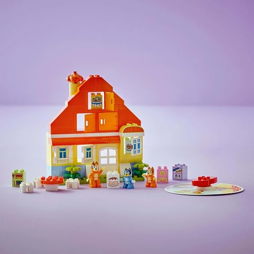 Image of LEGO DUPLO Bluey: Bluey's Family House with Memory Game Interactive Toy 10459 Building Toy for 3+ Age Boys and Girls