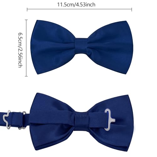 Image of habibee Suspenders and Bow Tie Set for Men, Adjustable Elastic Braces with Y-Back, Diverse Colors, Strong Clips