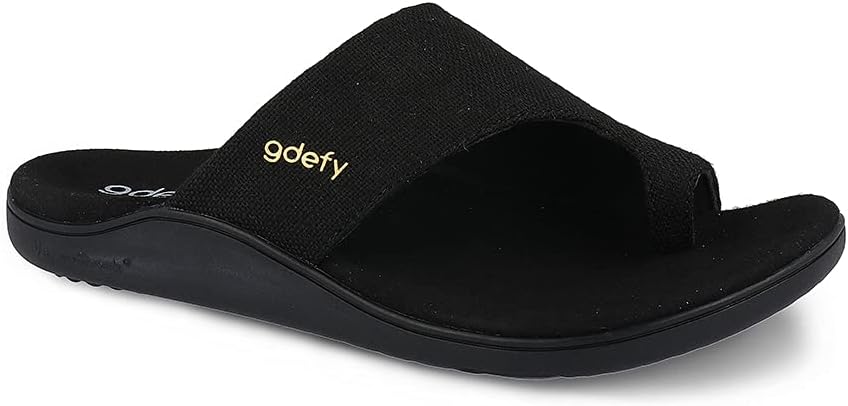 Women's GDEFY Etztal Linen Sandal - VersoShock Proven Performance Orthotic Slides