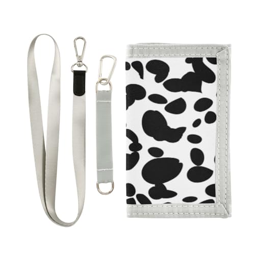 Portafogli per bambini per ragazzi e ragazze texture mucca animale portafoglio novità per Multicolore Taglia unica Casual bianco pelle