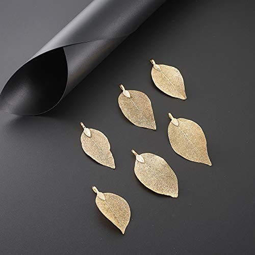 Breloque feuille style tibétain pour bijoux bohèmes d'été - 3