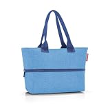 Reisenthel Shopper e1 Zebra, czarno-biały, S, Twist Azure, jeden rozmiar