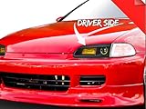 Compatible with 1992-1995 EG, EJ, EH Civic EG, VTI, Hatch Headlight Air İntake JDM-Style Fog Light System with Halo Ring (Driver Side)