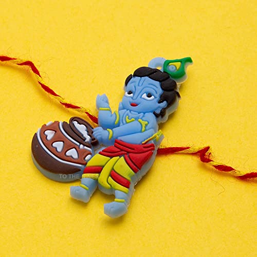 Image of To The Nines Kids Rakhi Krishna Rakhi For Brother With Tilak Material & Greeting Card