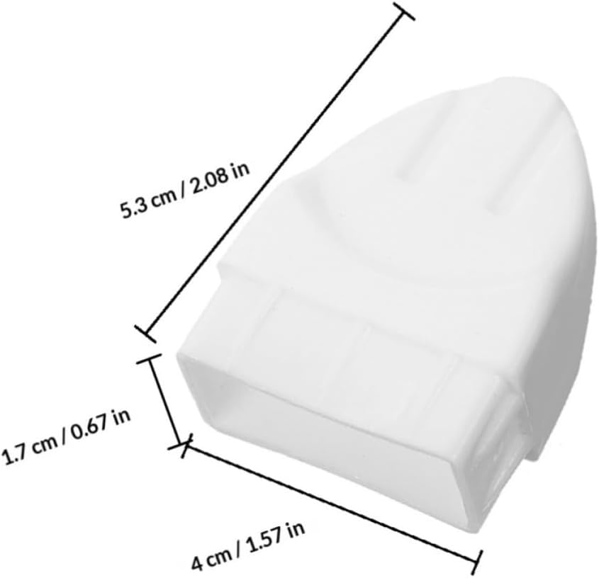 Garneck 20pcs White Plastic Pyramid Fence Post Caps Waterproof Decking Caps Cover for Outdoor Guardrail and Stair Handrail Protection