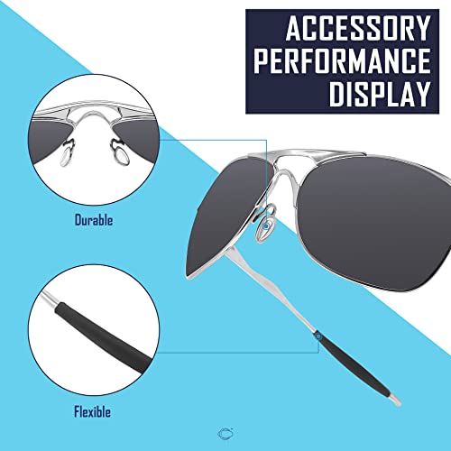 Image of SAUCER Replacement Nose Pieces Pads & Earsocks Temple Sleeve Rubber Kit for Oakley Crosshair New 2012 OO4060 Sunglass
