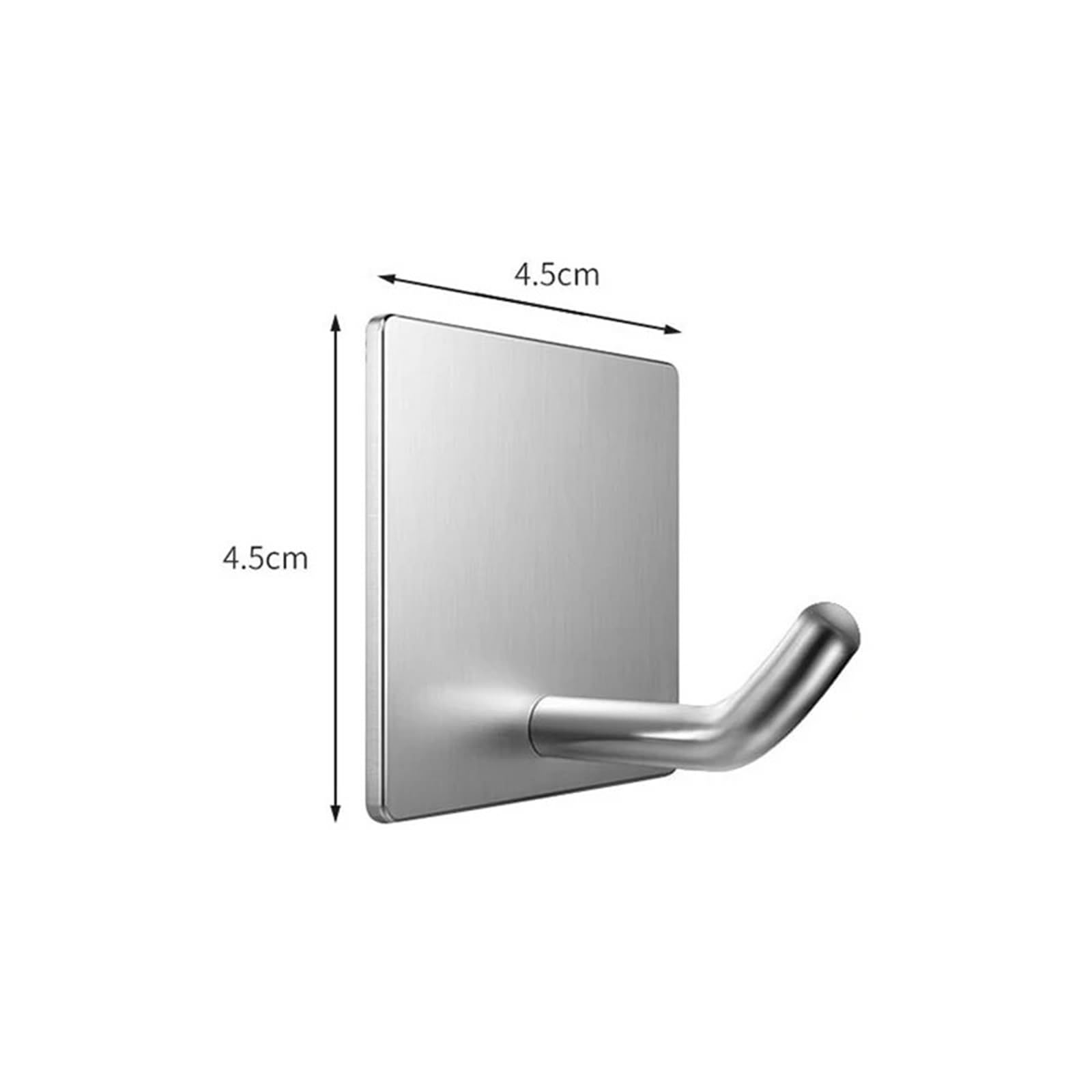 ganci adesivi Ganci da parete in acciaio inossidabile 304, autoadesivi, for chiavi, borse, vestiti, bagno, cucina, accappatoio, asciugamani, organizer(Sliver-8pcs)