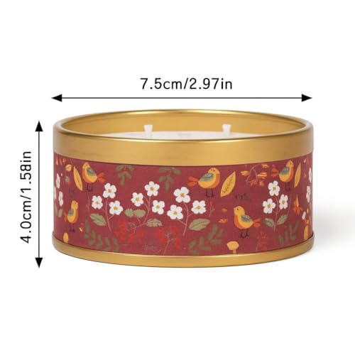 Image of AuraDecor 3-Wick Scented Tin Candle | Premium Gift Set | Hand Poured Soy Blend | Long Lasting | Home Fragrance | Relaxation & Decor (Peony & Blush Suede)