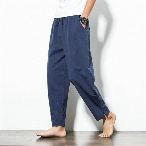 Pantalón Holgado Harem de Lino para Hombre Talla 3X-Large miniatura 2