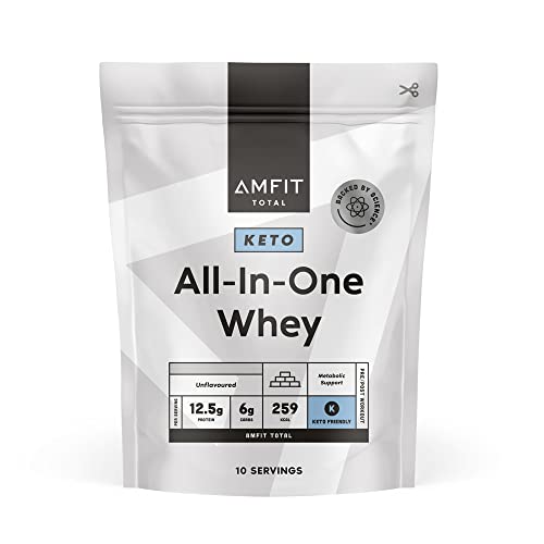 Amazon Brand - Amfit Nutrition Keto All-In-One Whey, 500g
