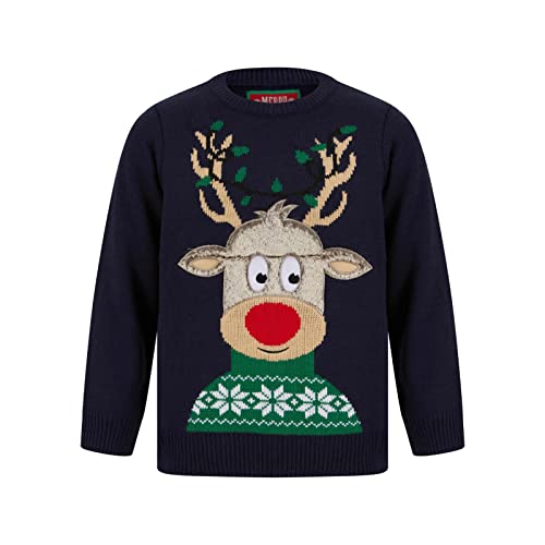 Tokyo Laundry Pull de Noël Fantaisie à LED pour garçon, Rudolph Impertinent - Encre, 5-6 Ans Cover
