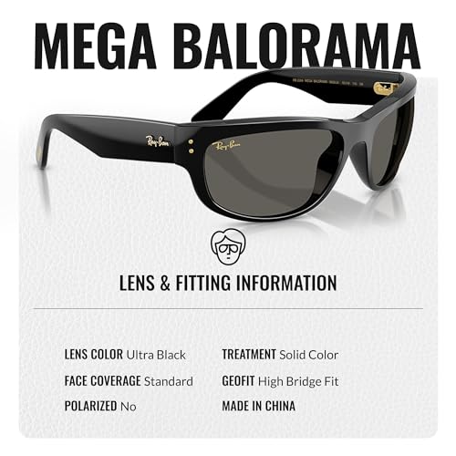Ray-Ban RB2289 MEGA BALORAMA BLACKED OUT COLLECTION Square-Round Shaped Sunglasses with Official RAYBAN Eyewear Kit4