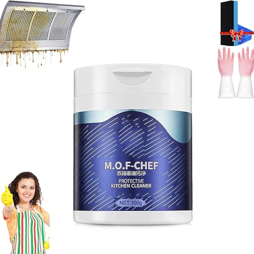 Mof Chef Cleaner Powder,Mof Chef Cleaning Powder, Mof Chef Powder,Chano Mof Chef,M.O.F Chef Kitchen Cleaner Powder,Mof Chef Powder Cleaner,mof cleaning powder,Heavy Kitchen Duty Degreaser (1*100g)