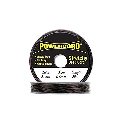 Amazon.com: Powercord Elastic Cord Black 0.5mm Diameter 27.3 Yards
