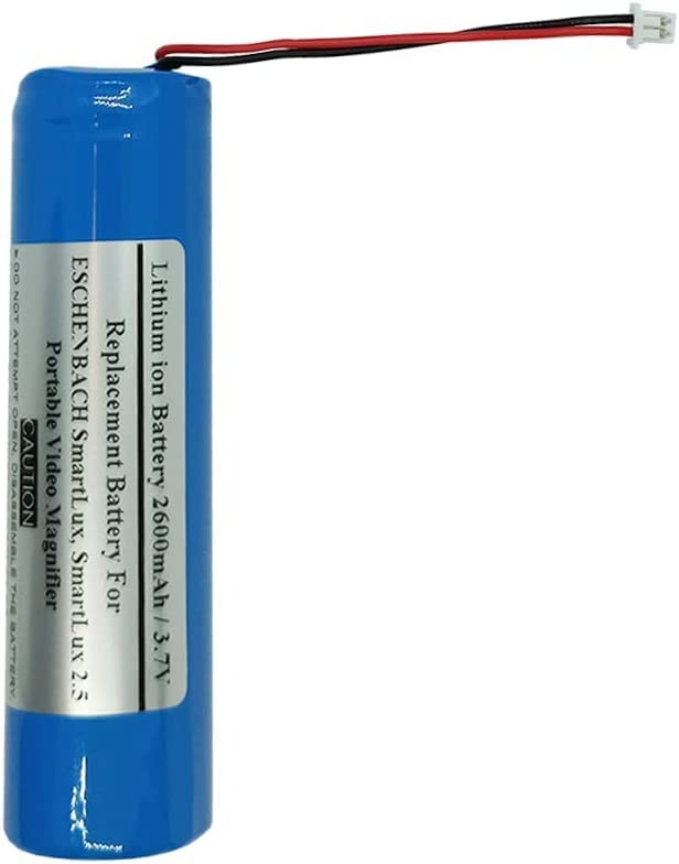 2600mAh 3.7V Replacement Battery Compatible with ESCHENBACH SmartLux, SmartLux 2.5 Portable Video Magnifier, 1650-1B