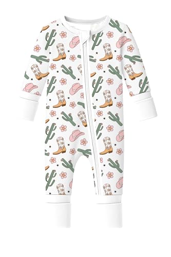 Image of ITSY BITSY BOUTIQUE Viscose Bamboo Baby Pajamas - Boys and Girls Footie Sleeper Convertible 2-Way Zipper Sleeper