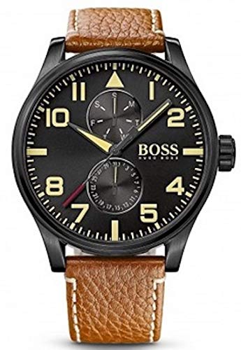 Hugo Boss Aeroliner Maxx Leather Mens Watch 1513082