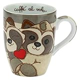 thun mug amore Porzellan THUN -Mug Paar Waschbären.