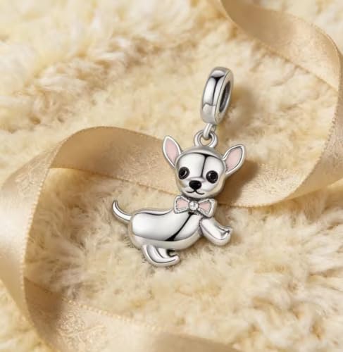 Abalorio chihuahua plata 925 compatible con tu pulsera 3