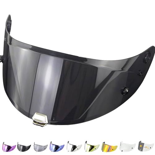 Everalo Kompatibel mit Hjc Rpha 70 Visier - Rpha 11 - Hj26 - Pinlock und Tearoff Ready - Helmvisier Anti-Kratzer und Anti-Beschlag (Schwarz 80%)
