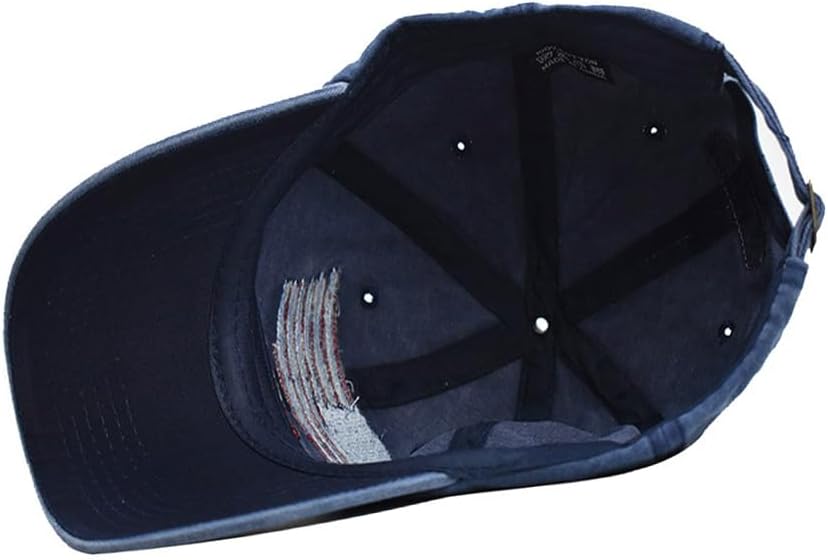 YuMENo American Flag Hats Vintage Washed Cotton Dad Hat Adjustable Distressed Baseball Cap for Men Women - Image 6