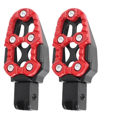 Repose-pieds moto CNC alu rouge universels au design premium
