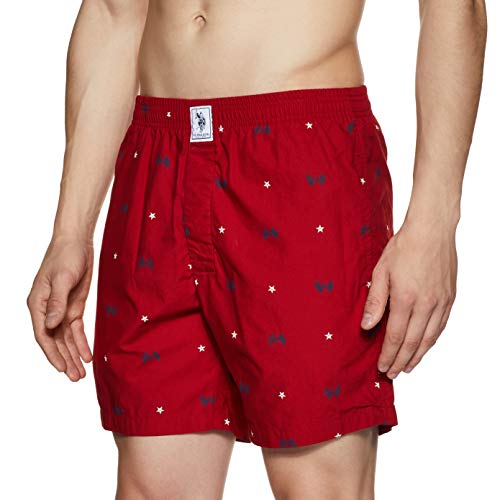 Image of U.S. Polo ASSN. Men's Comfort Fit Print Cotton I663 Boxers (Pack of 1)