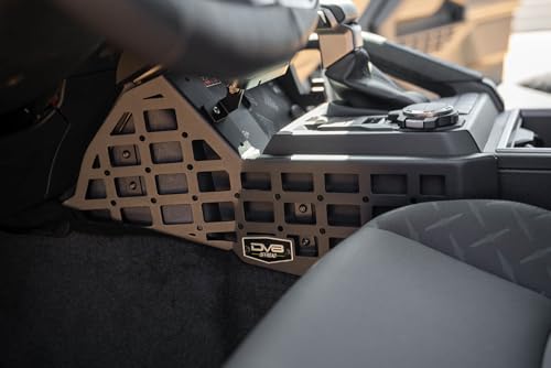 DV8 Center Console Molle Panels & Digital Device Mount for 2024 Toyota Tacoma | Compatible w/ Bulletpoint & RAM Mounts | Quick Access to Your Daily Gear & Digital Devices | Black Powder Coat | Steel - Thumbnail 4