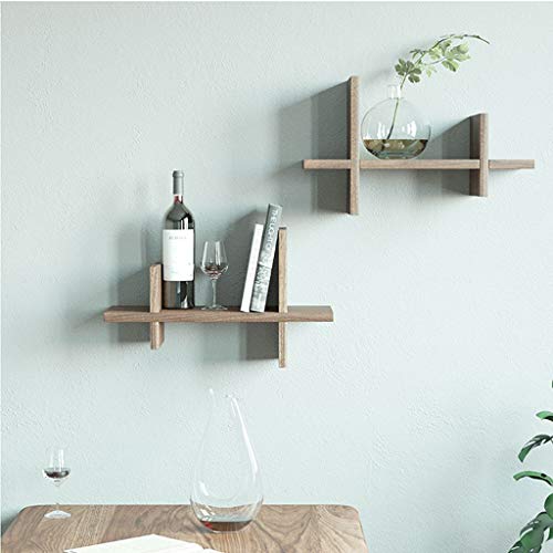 Étagère de rangement murale robuste JOZZY, présentoir flottant de qualité antique - 6