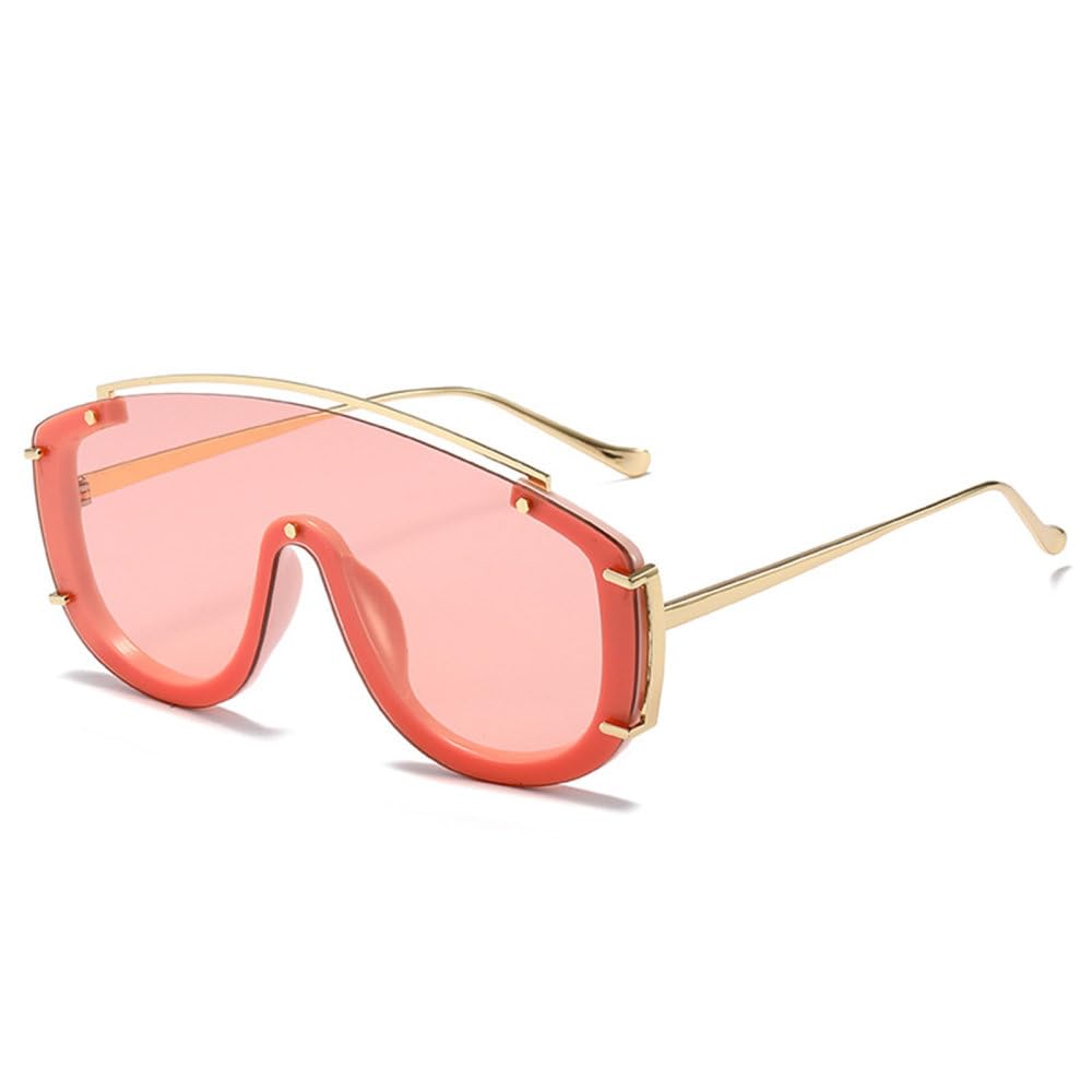 Lunettes de soleil de luxe carrées design monobloc tendance