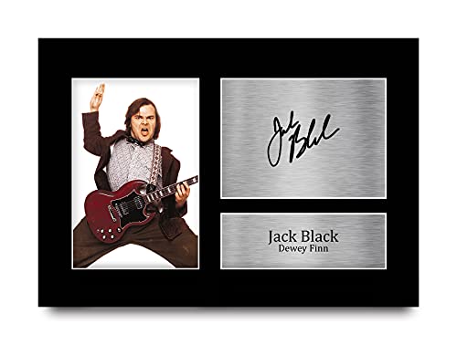HWC Trading A4 Jack Black School of Rock Cadeaux Imprimé Signé Autographe Photo pour les fans de cinéma - A4