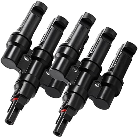 Branch Connector Solar Panel Cable Connectors 1 Pair T Branch Parallel Adapter Cable Coupler Combiner for Solar System Cover