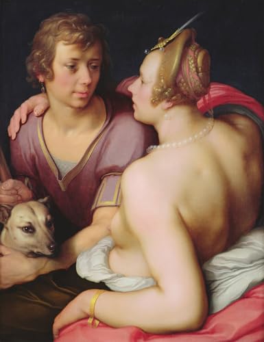 Tableau Mural Peinture sur Toile Vénus et Adonis Van Haarlem luxe