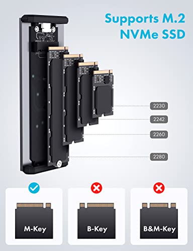 Caja externa para SSD M.2 NVMe aluminio IP66 miniatura 4